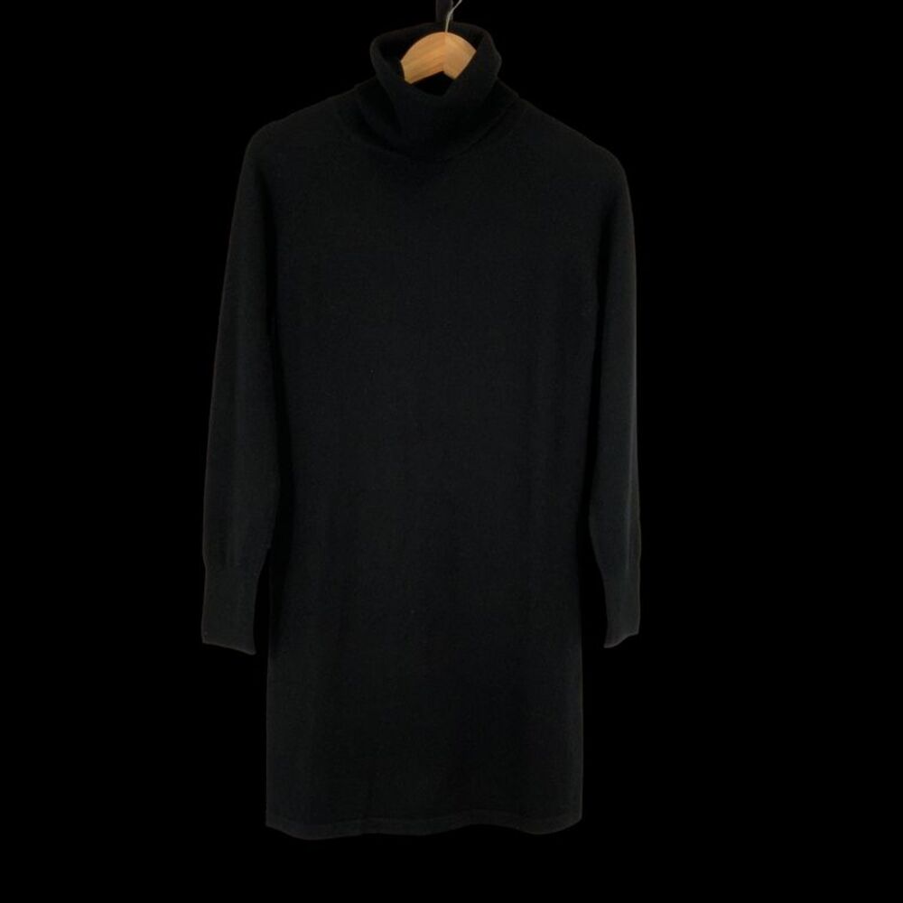 Quince Women Mongolian Cashmere Turtleneck Sweater Dress Black S